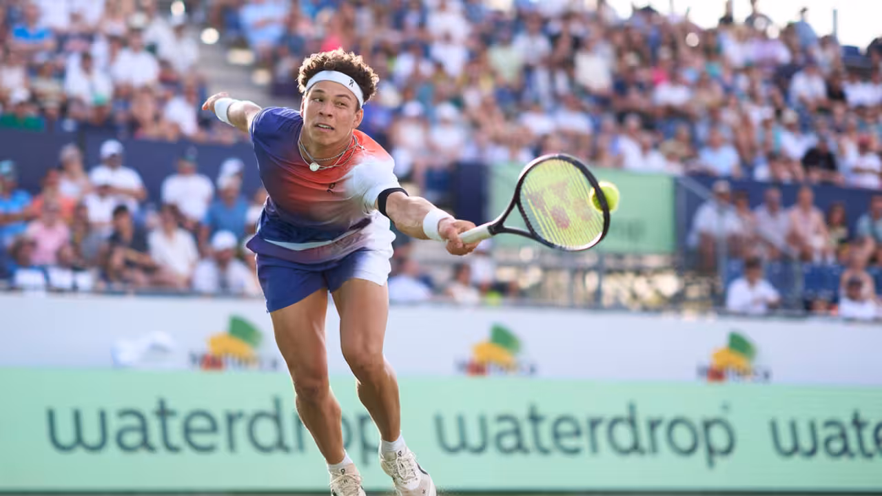 CALVIA, SPAIN - JUNE 27: ATP Mallorca Championships 2024 at Country Club de Santa Ponça on June 27, 2024 in Calvia, Spain. (Photo by Manuel Queimadelos/Quality Sport Images)