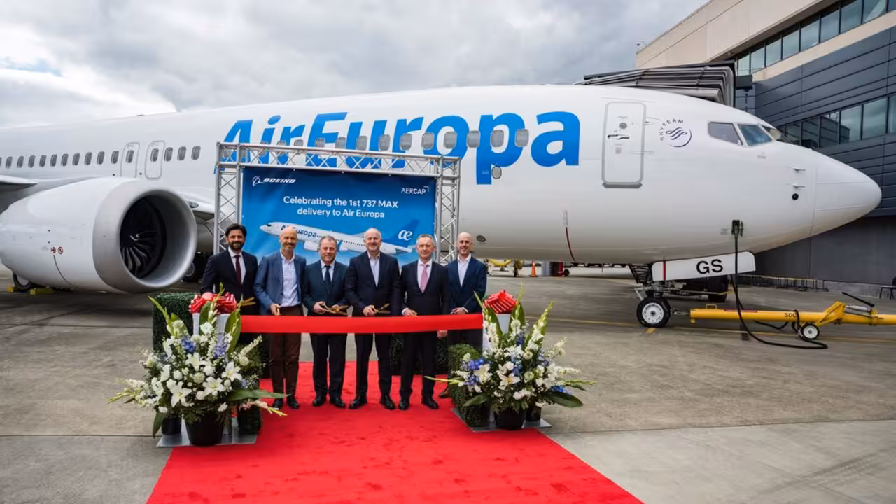 Ceremonia de entrega Air Europa-Boeing