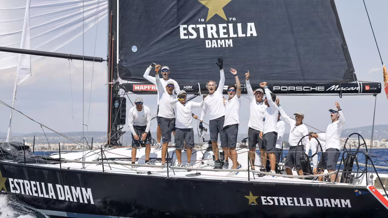 02 August 2025 - 43 Copa del Rey MAPFRE, Palma de Mallorca. ESTRELLA DAMM SAILING TEAM-SUI2012_P31, ORC 0 ABANCA.
