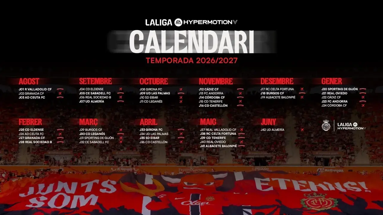 Calendario Liga RCD Mallorca