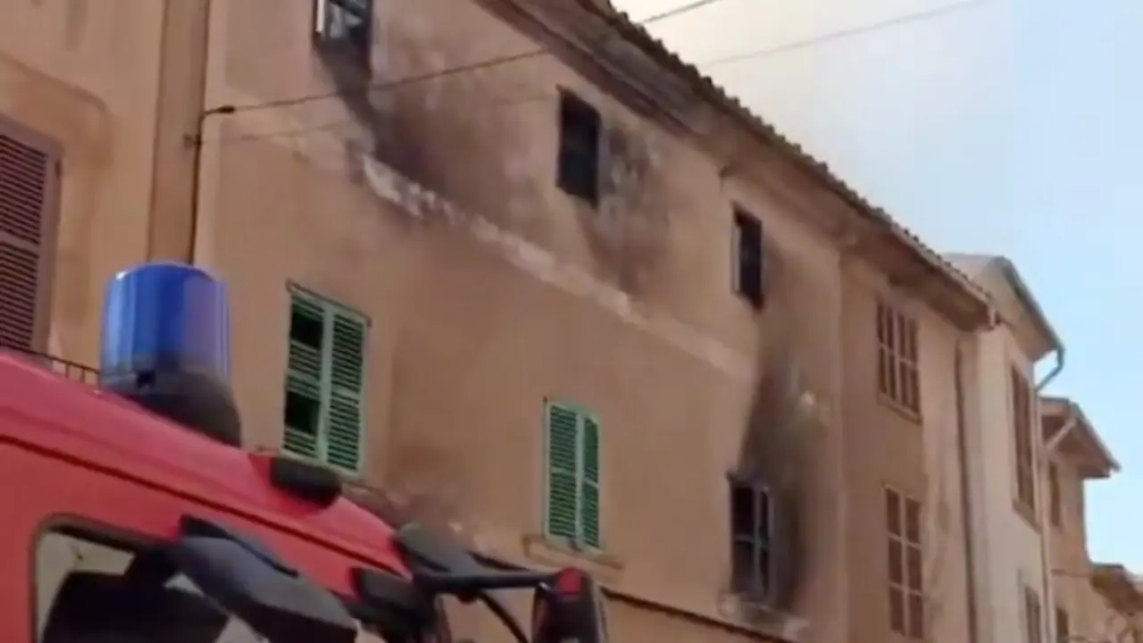 Vivienda en Llucmajor afectada por el incendio