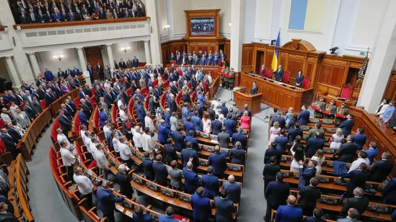 Parlamento de Ucrania, en Kiev.