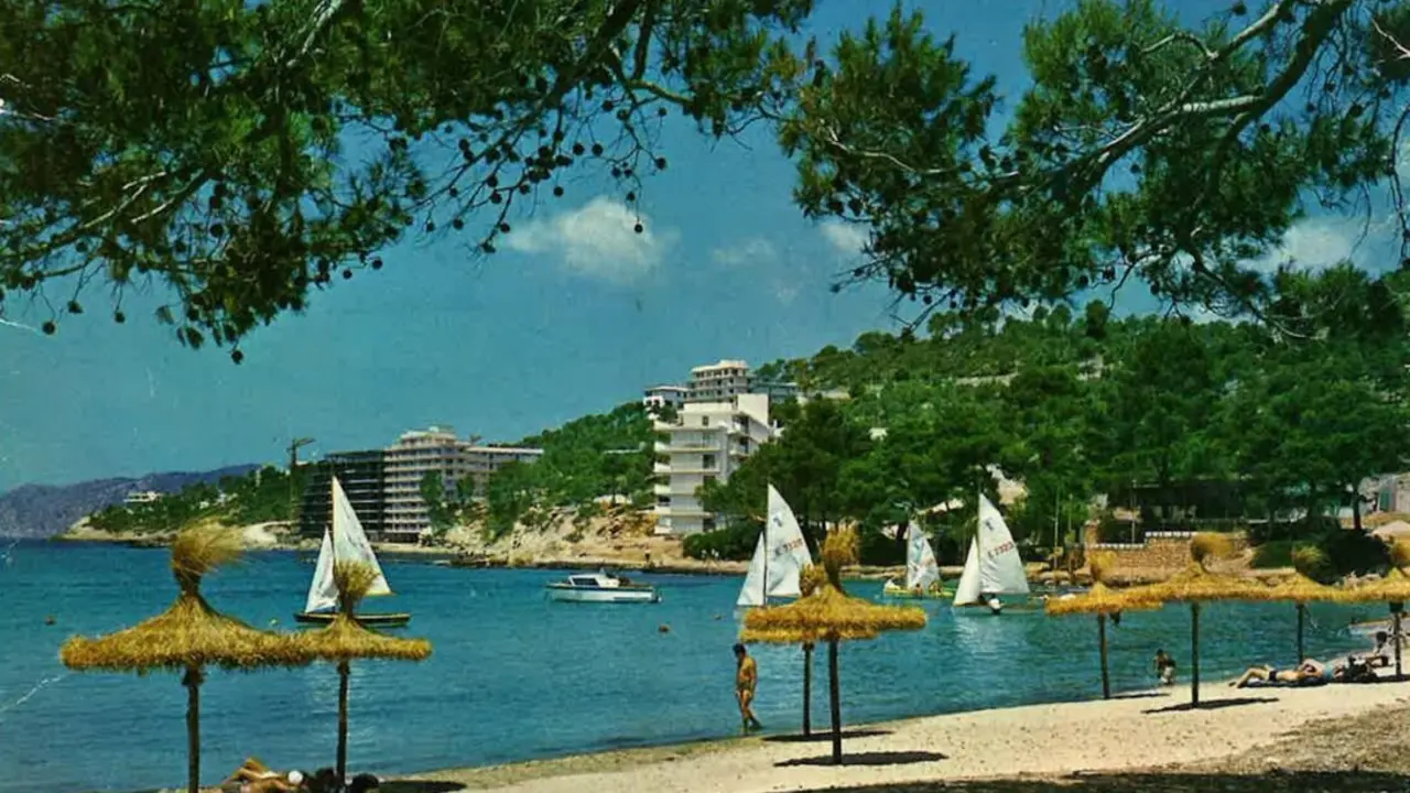 Fotograf&iacute;a hist&oacute;rica de Santa Ponsa.