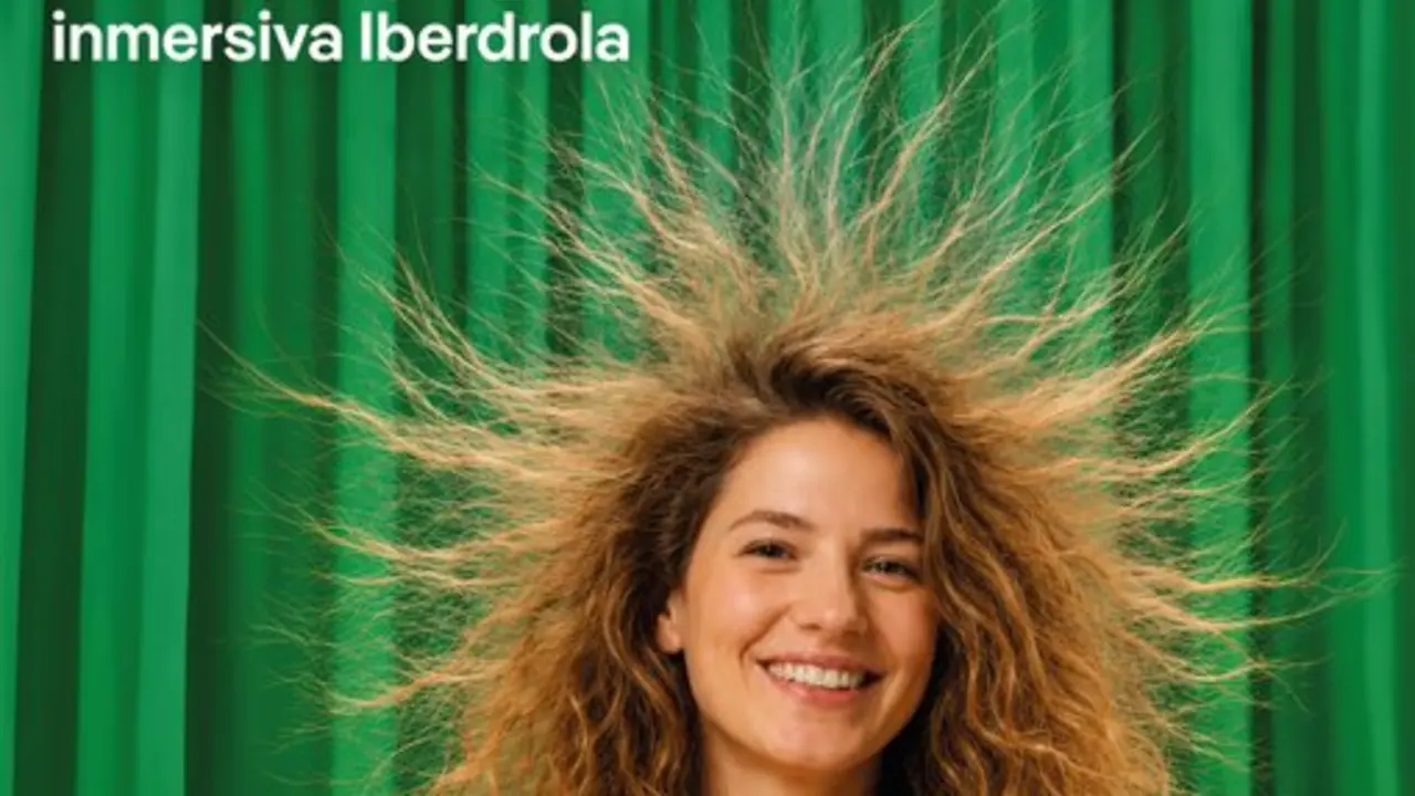 cartel muestra tecnologica en Madrid de Iberdrola