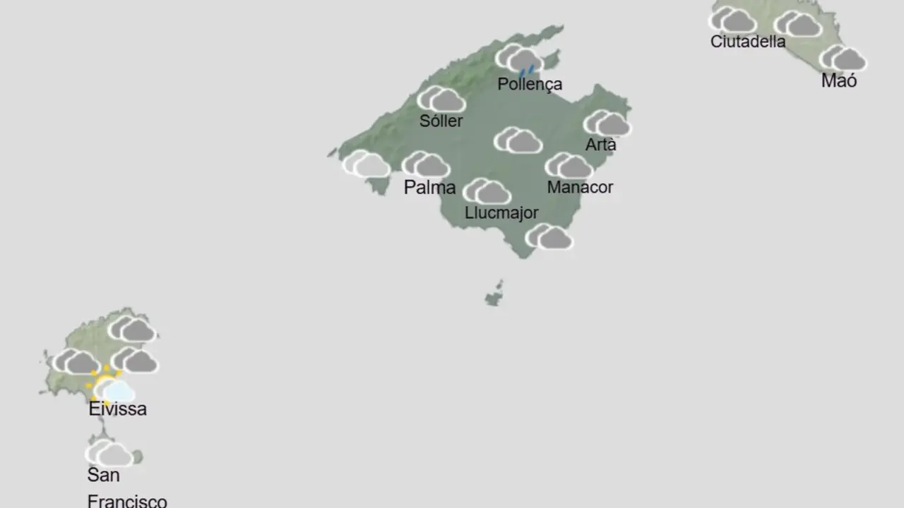 Aemet - Predicci&oacute;n del tiempo para el mi&eacute;rcoles 9 de septiembre en Baleares.