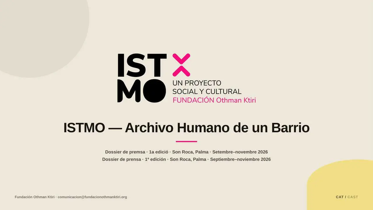 ISTMO &ndash; Dossier de premsa CAT-CAST-01