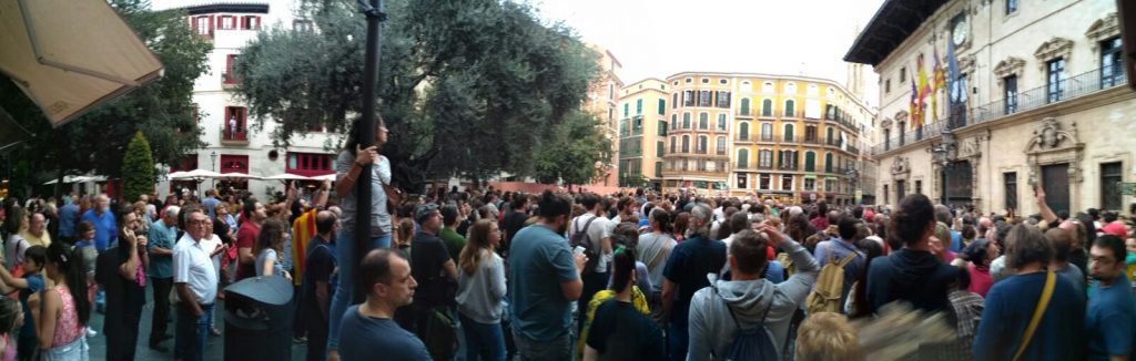 Manifestación en Cort
