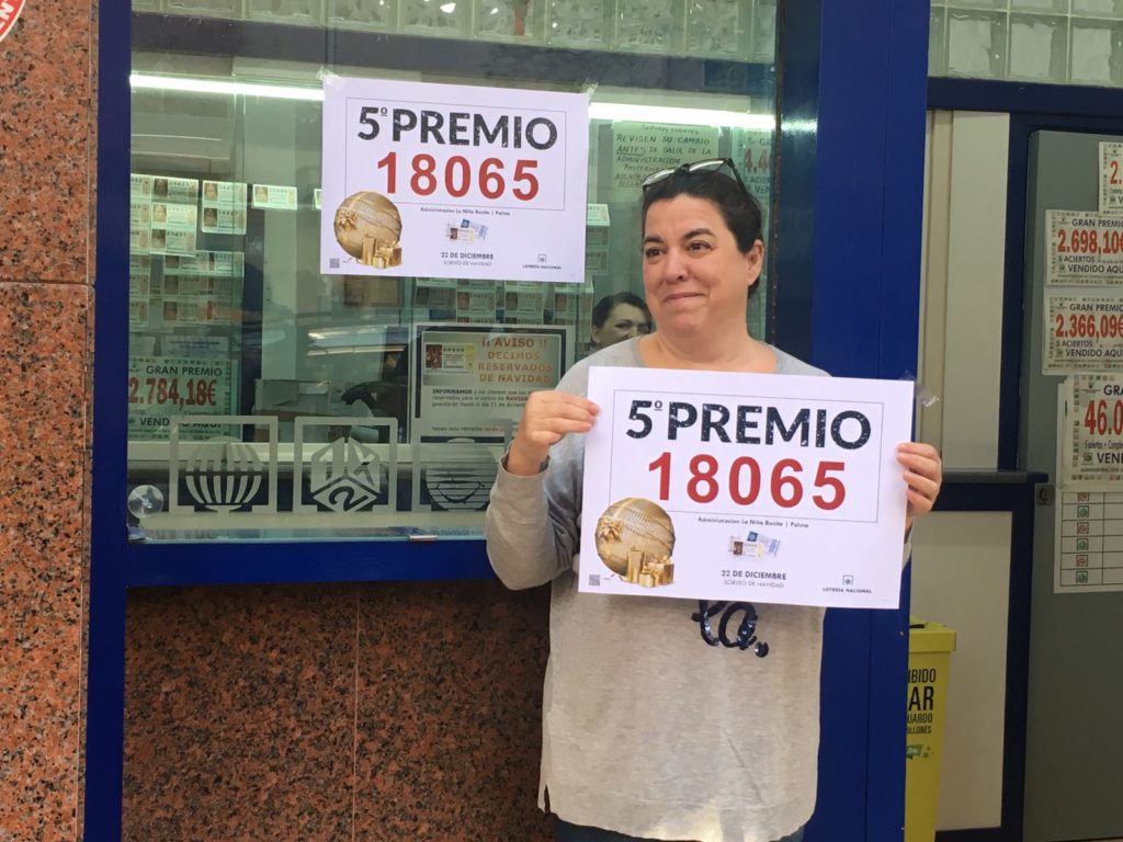 cinque premi Palma Loteria