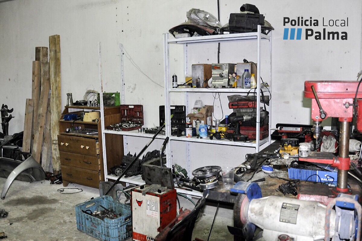 Talleres ilegales son gotleu Policia de Palma