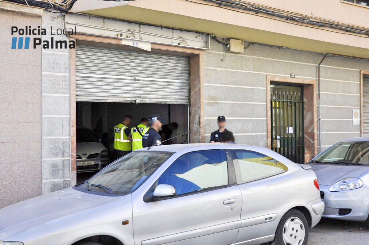 Talleres ilegales son gotleu Policia de Palma