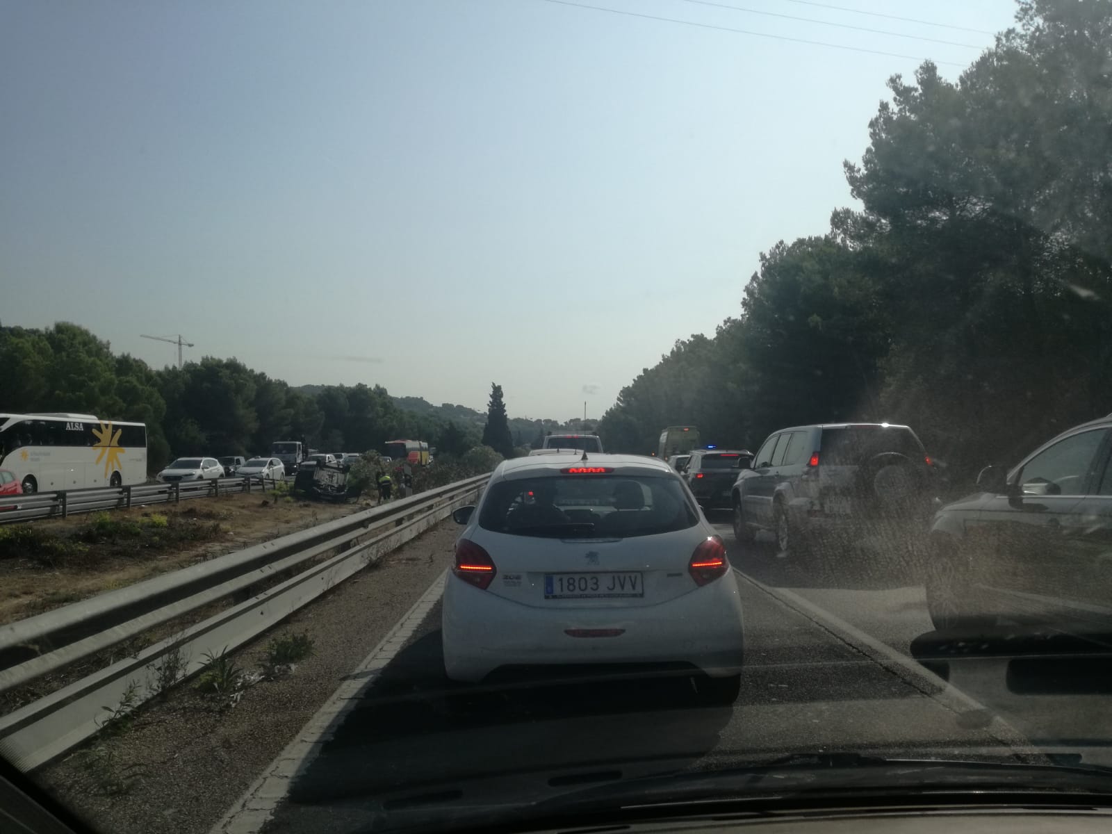 Atasco en la Via Cintura