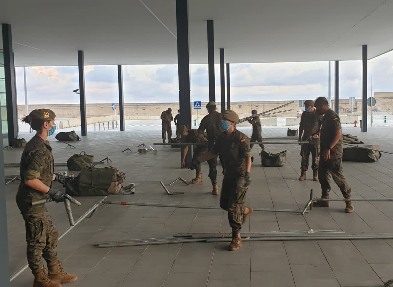 campamento ejercito puerto de palma