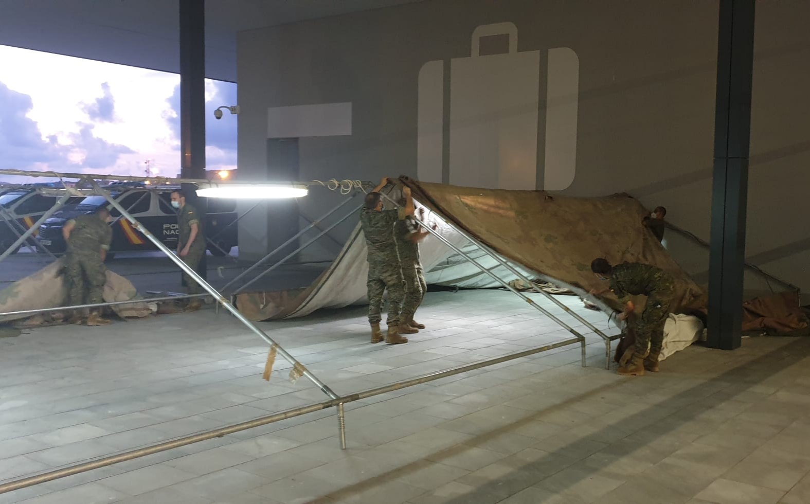 campamento ejercito puerto de palma