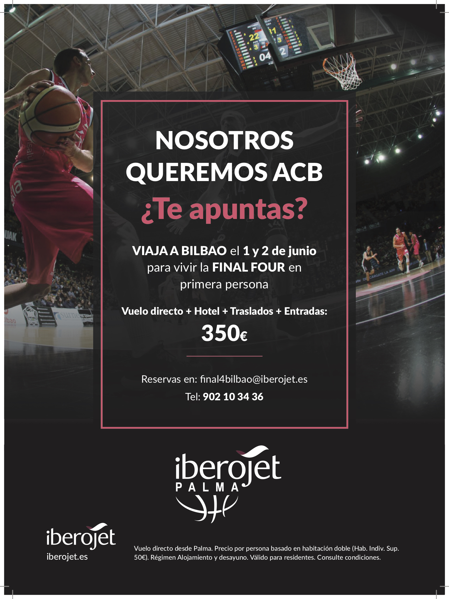 Viaje a Bilbao con el Iberojet Palma