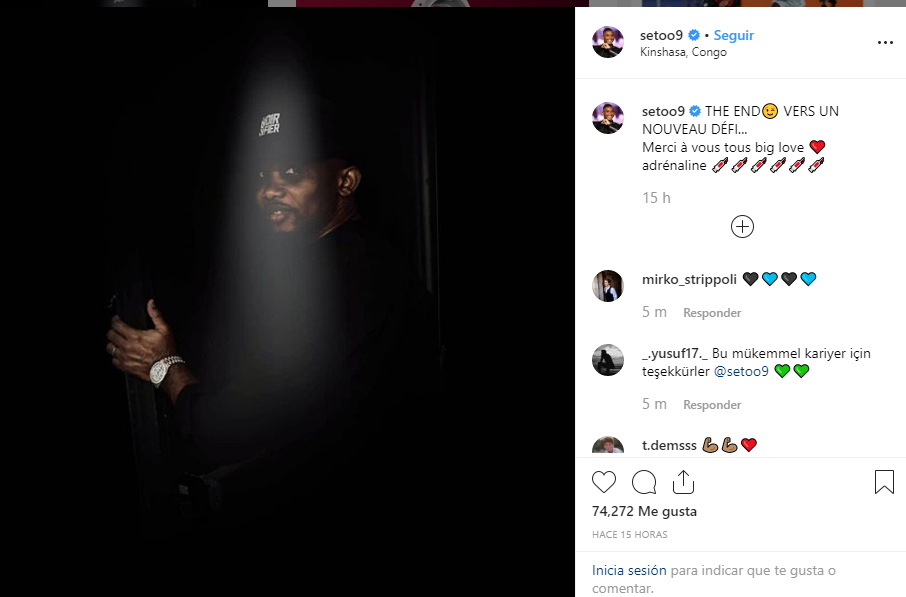 Eto'o anuncia su retirada