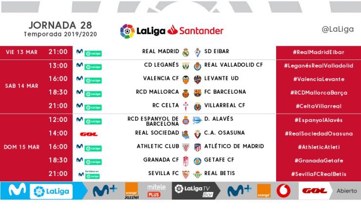 Horario del RCD Mallorca - FC Barcelona