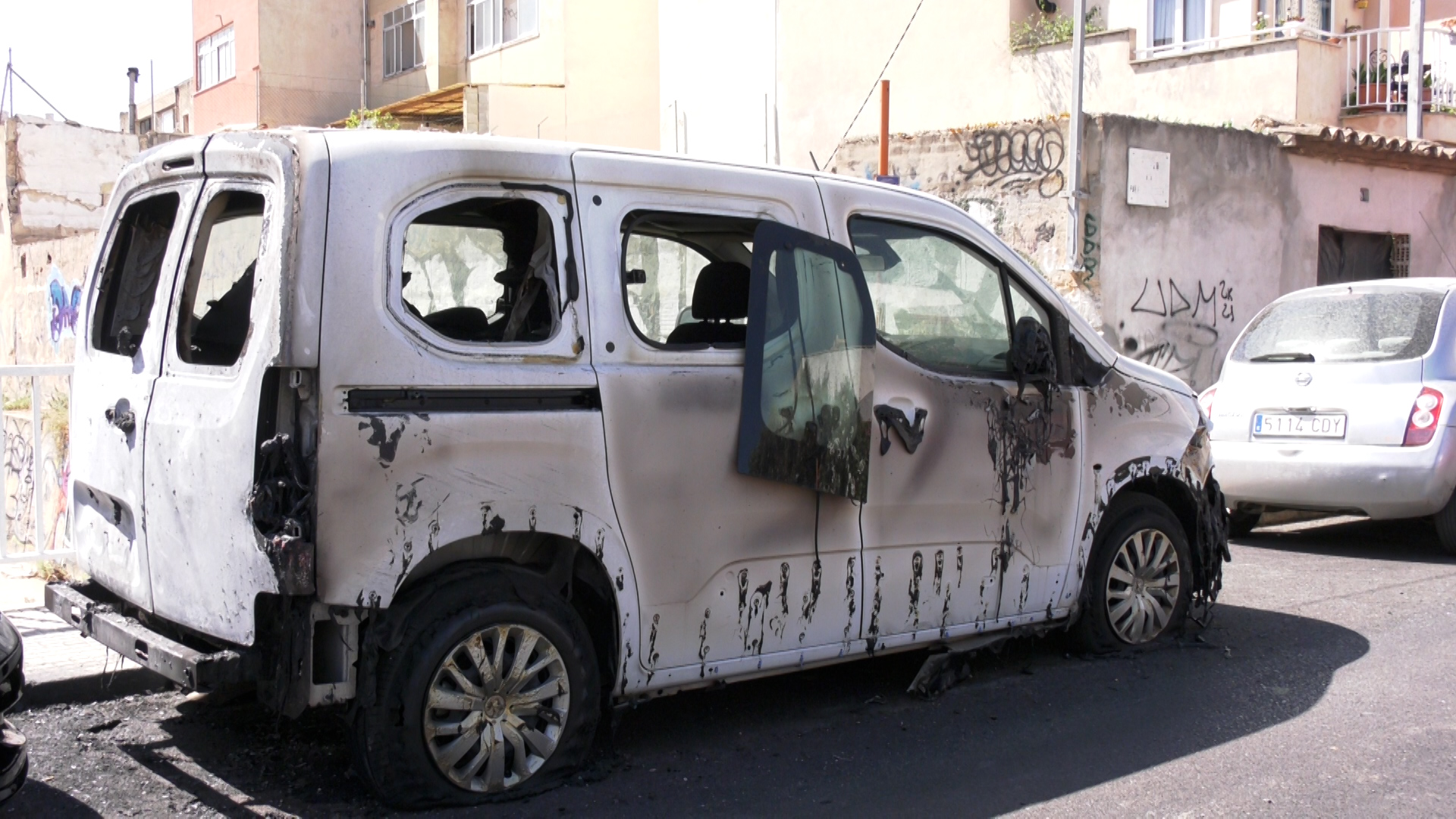 coche incendiado Son Cladera