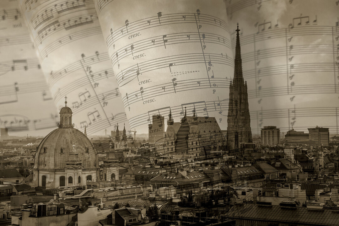 Vienna Skyline with St. Stephen's Cathedral, Vienna, Austria