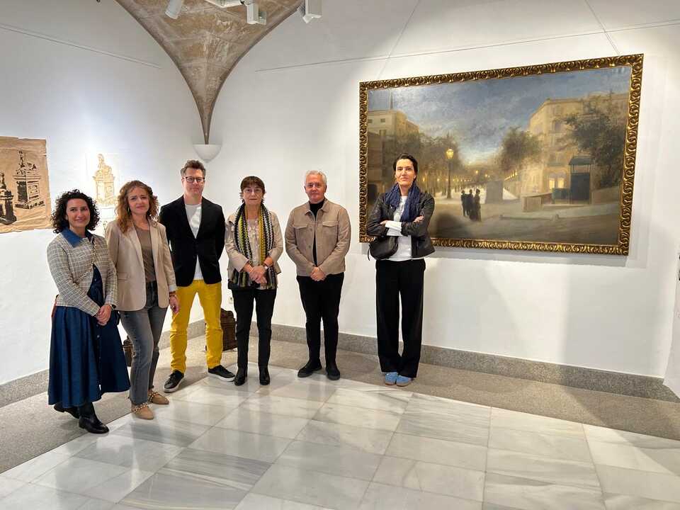 RESPONSABLES DE ADEMA Y FUNDACIÓN BARCELO DURANTE LA INAUGURACIÓN