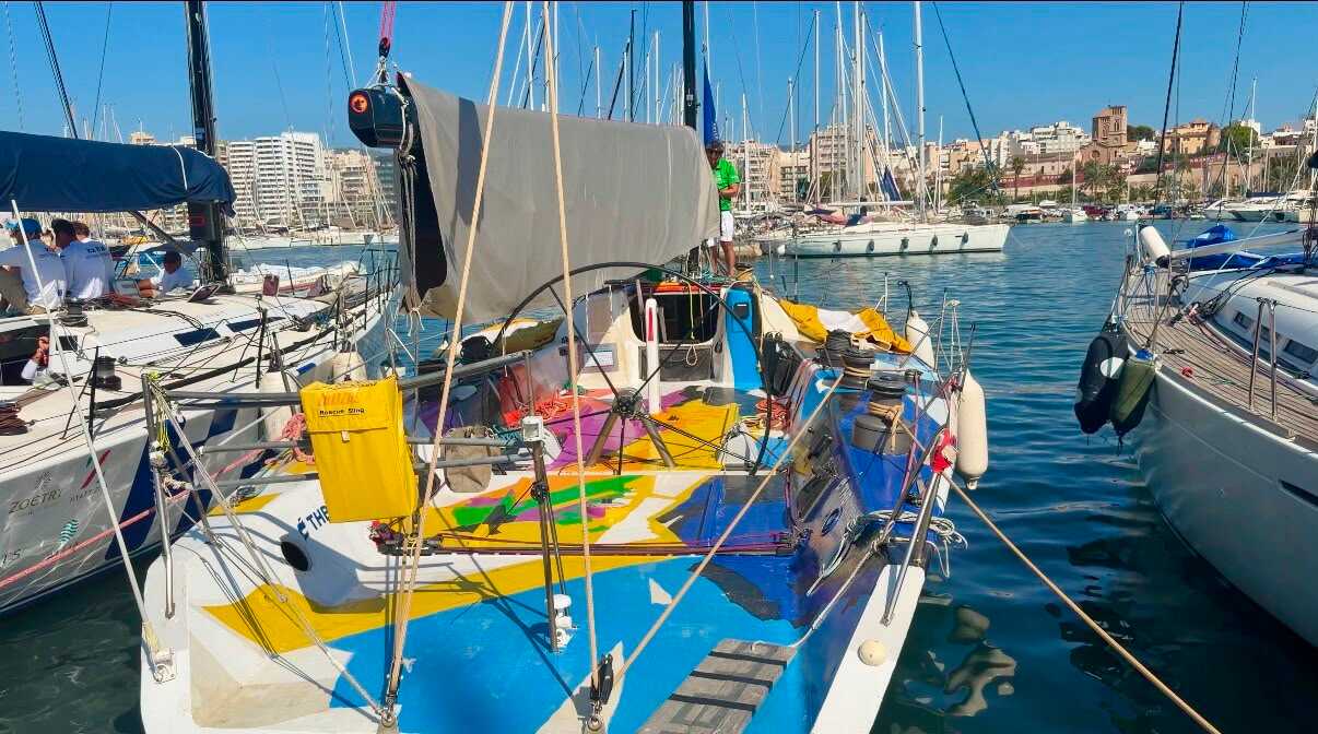 La embarcación Settebello compite en la 44ª Copa del Rey MAPFRE.